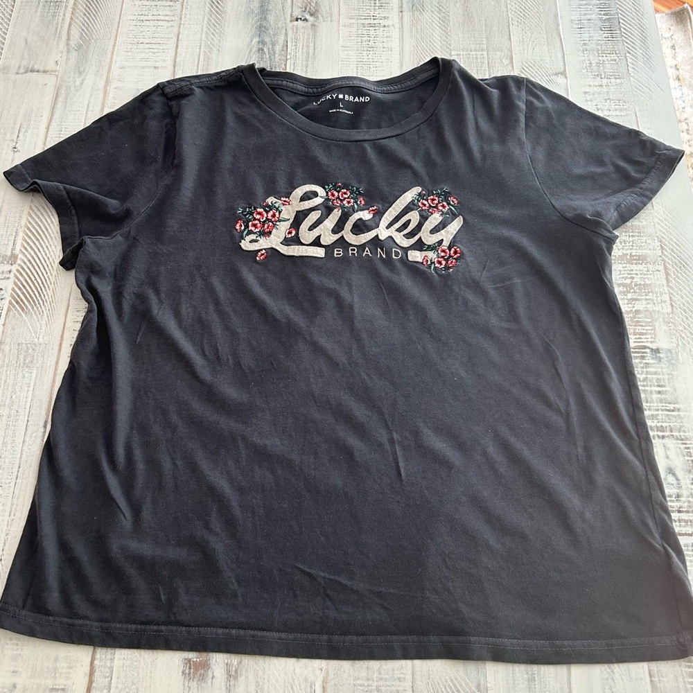 Lucky Brand Black T-Shirt